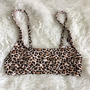 cheetah print bikini top